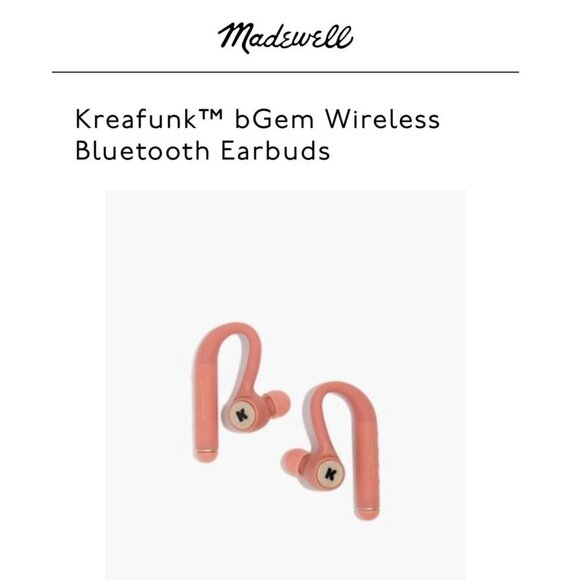Kreafunk bGEM wireless in-ear headphones in SOFT CORAL - Picture 2 of 2